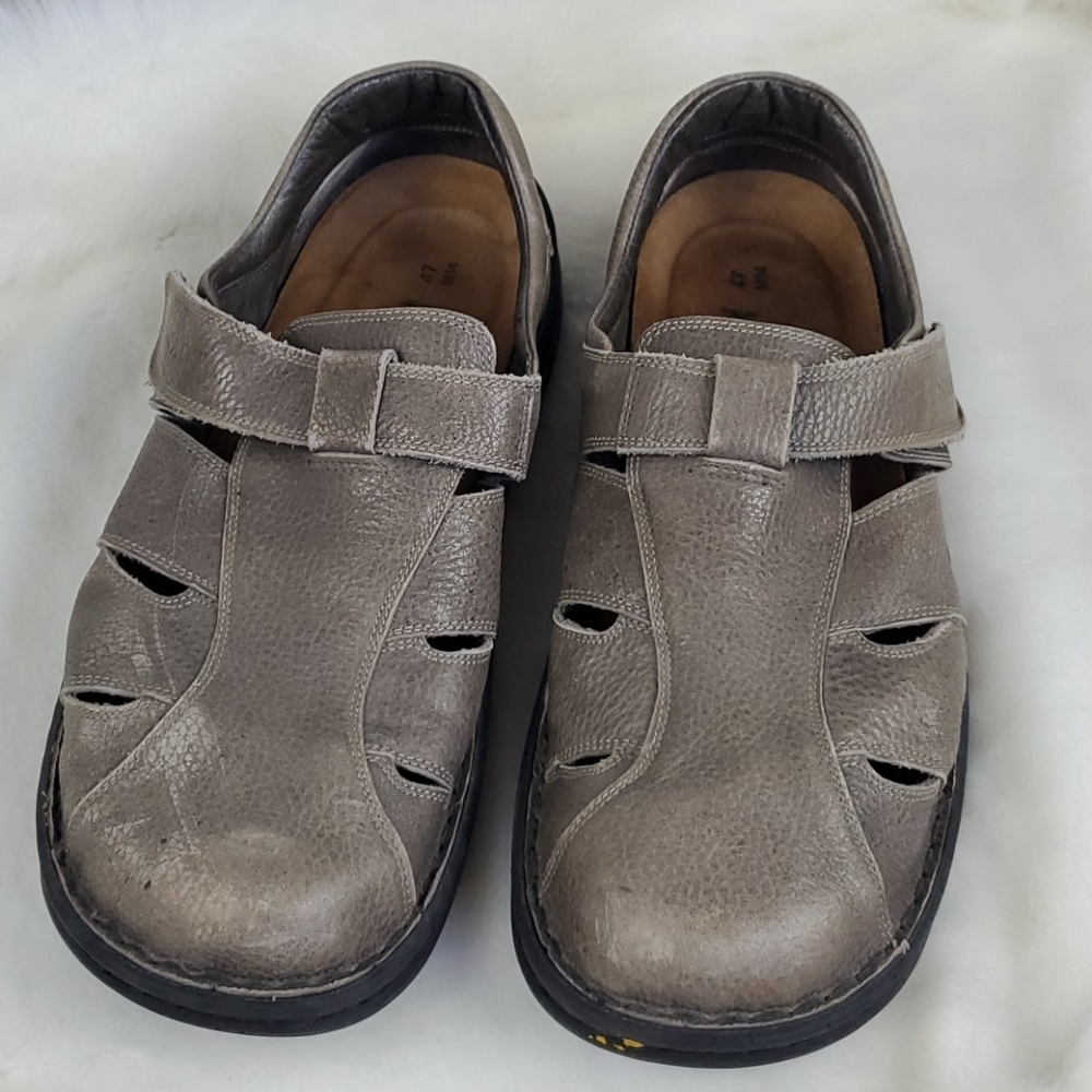 Naot Green Leather Velcro Sandals Mens 47 M14 Comfort